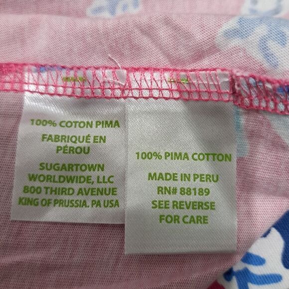 Lilly Pulitzer Samba Monterey Racerback Pima Cotton Pink Multi-color Size XS - Picture 5 of 12